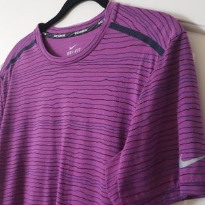 Nike Dri-Fit Sports Shirt Purple & Blue sz. L